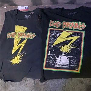 2 badbrains shirts.